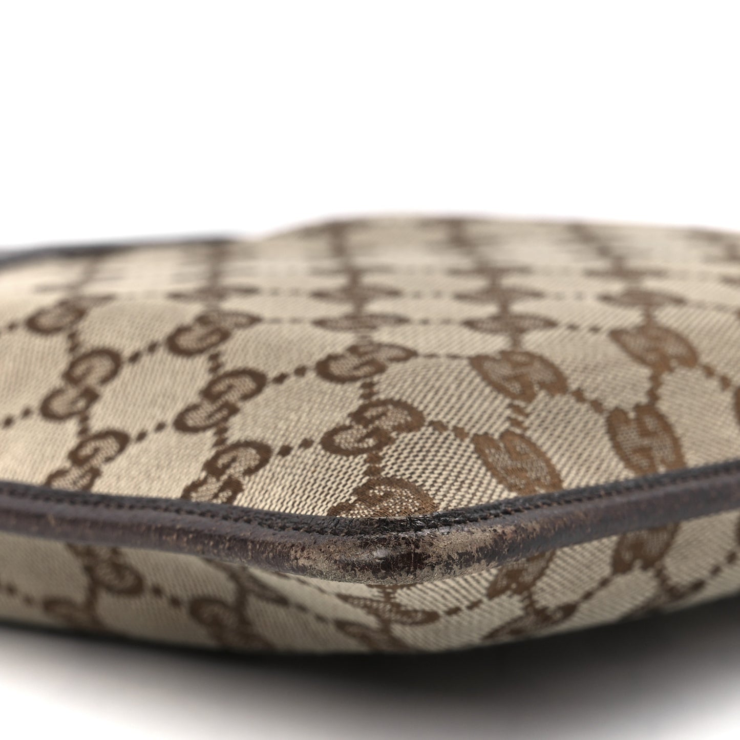 GG Monogram Web Messenger Crossbody Bag Dark Brown