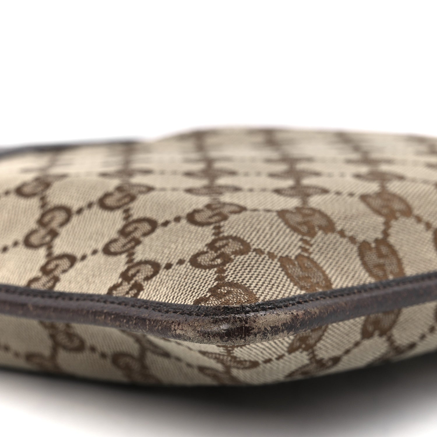 Gucci GG Monogram Web Messenger Crossbody Bag Dark Brown 12 of 16