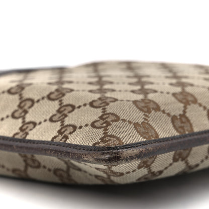 Gucci GG Monogram Web Messenger Crossbody Bag Dark Brown 12 of 16