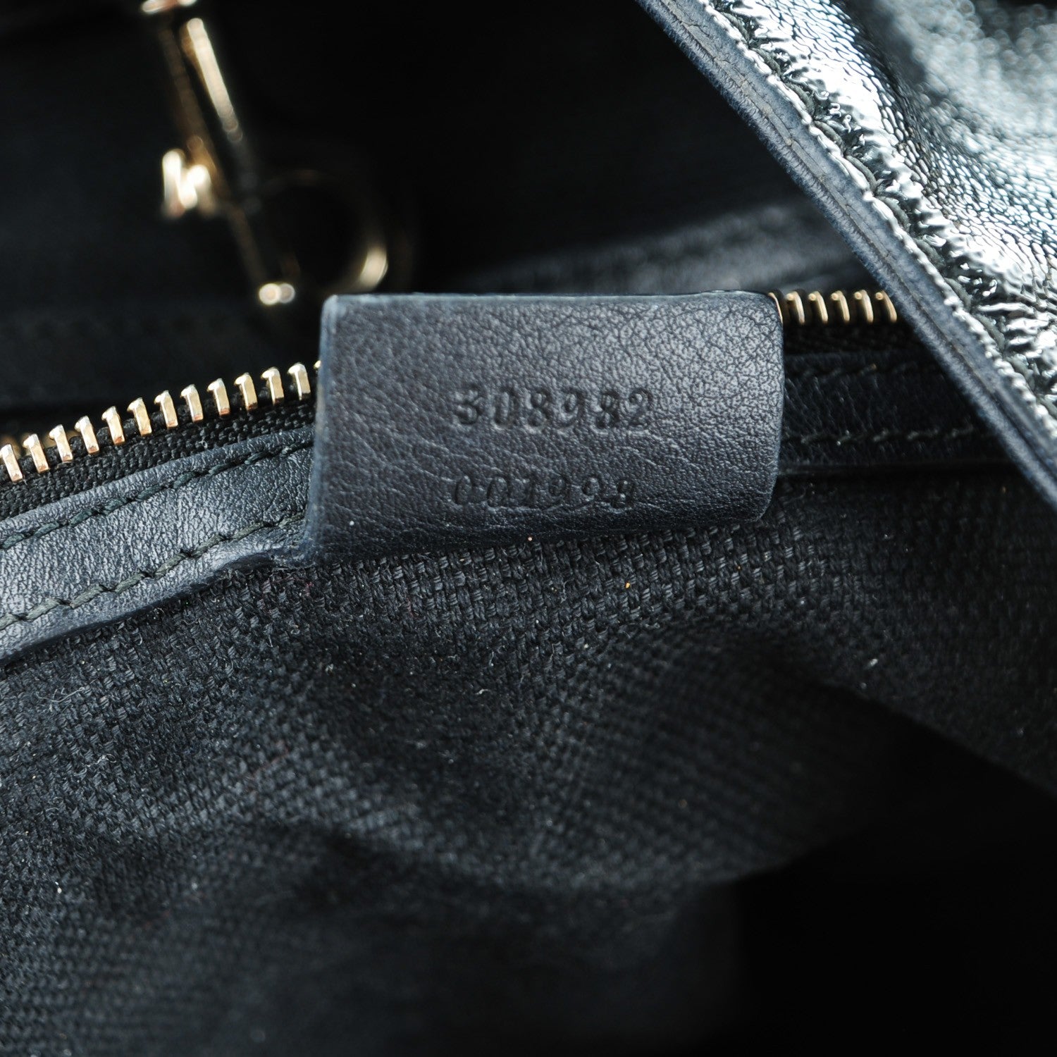 Gucci Patent Medium Soho Chain Shoulder Bag Black 7 of 7