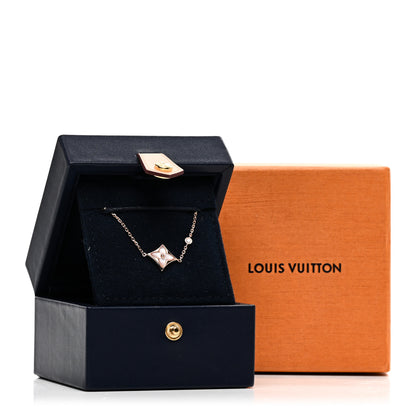 Louis Vuitton 18K Pink Gold Diamond Pink Mother of Pearl Color Blossom BB Star Bracelet 4 of 4