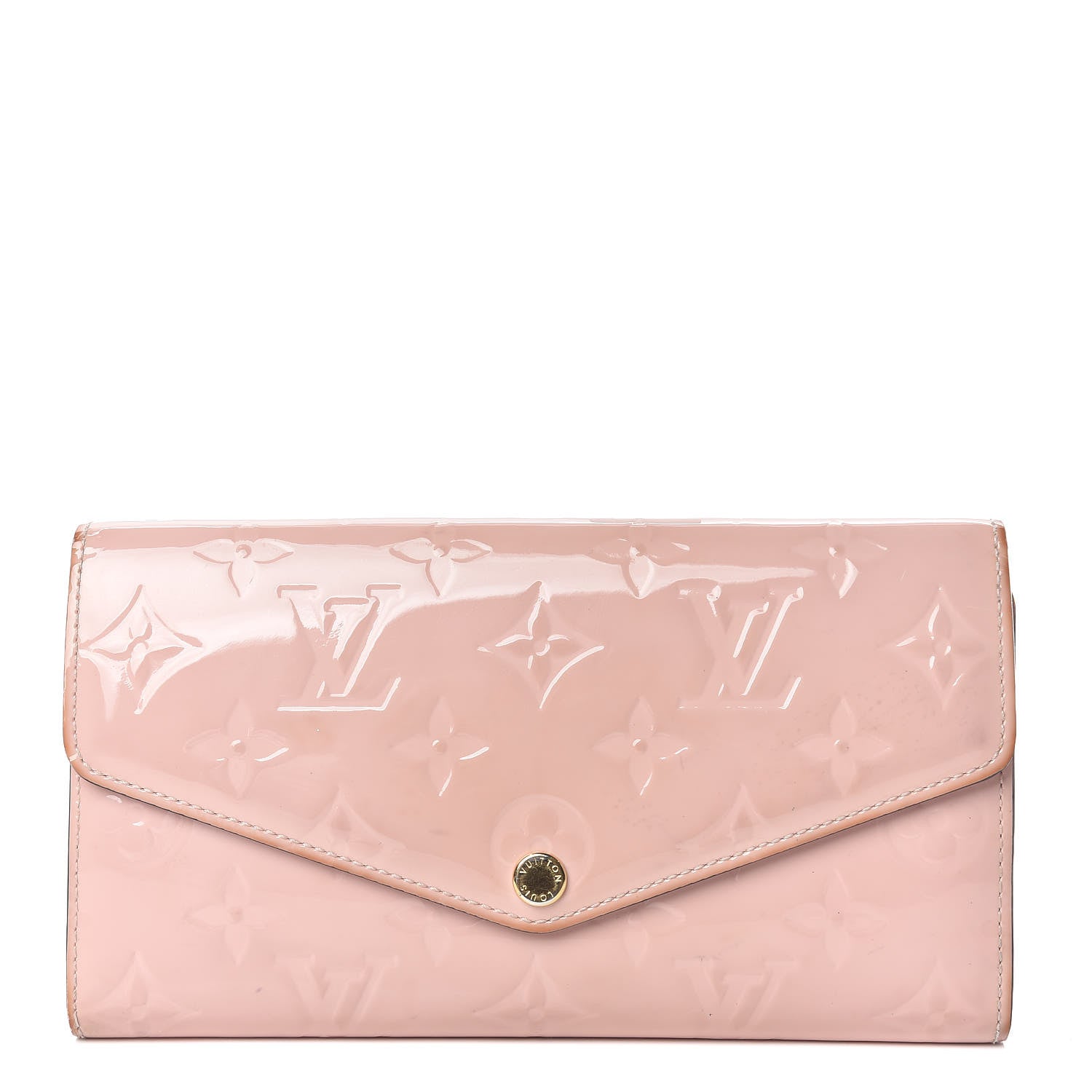 Louis Vuitton Vernis Sarah Wallet NM Rose Ballerine 1 of 16
