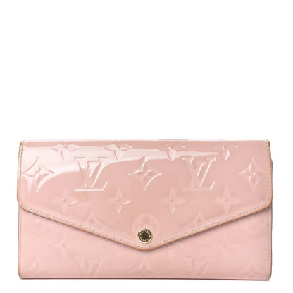 Louis Vuitton Vernis Sarah Wallet NM Rose Ballerine 1 of 16