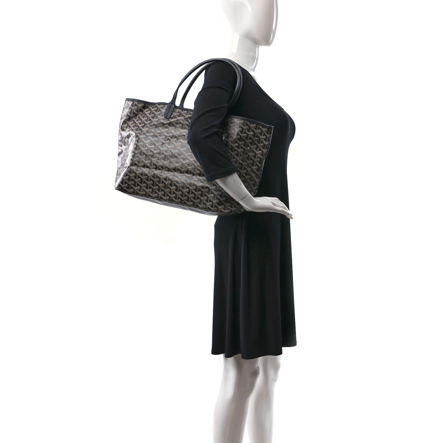 Goyard Goyardine Saint Louis PM Black 2 of 10