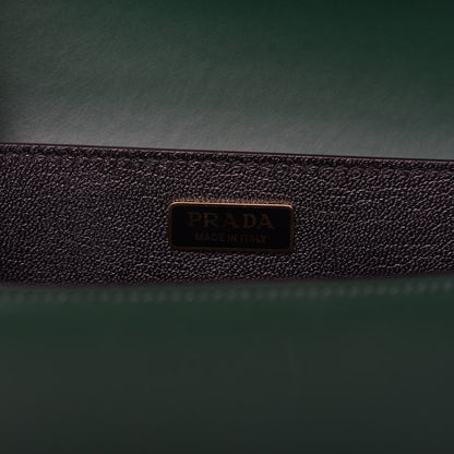 Prada City Calf Saffiano Cahier Bag Biliardo Black 8 of 9