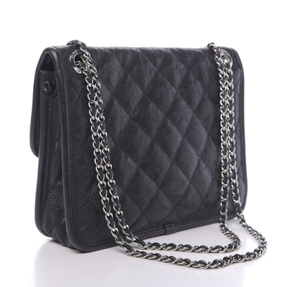 Chanel Caviar Quilted Mini French Riviera Flap Black 3 of 12