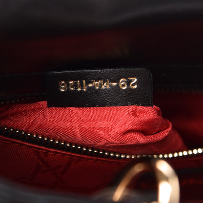 Christian Dior Lambskin Cannage Small Lucky Badges My Lady Dior Black 7 of 9