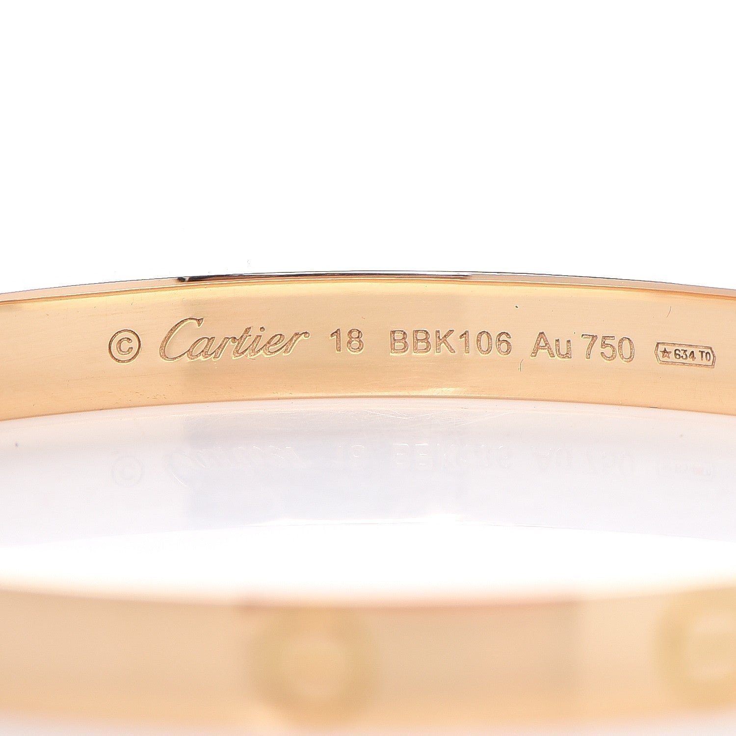 Cartier 18K Yellow Gold LOVE Bracelet 18 7 of 7