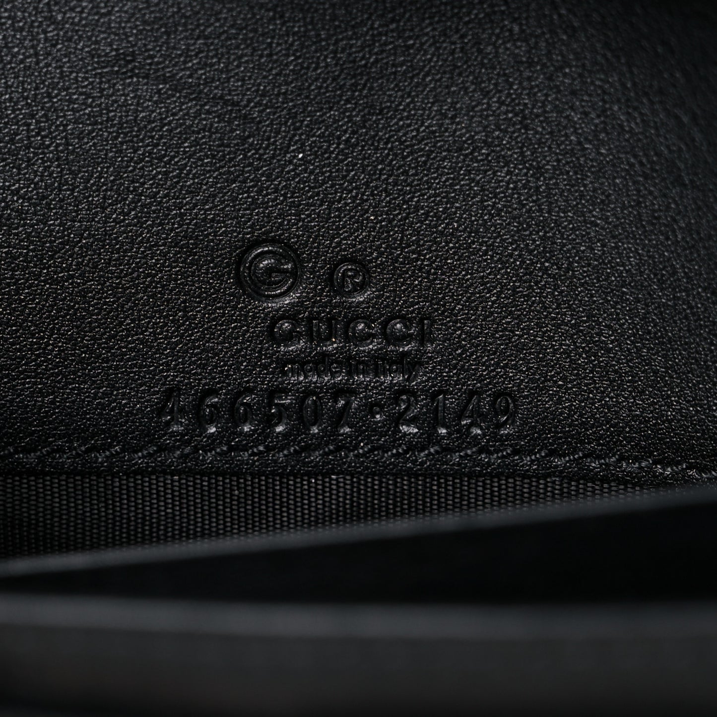 Microguccissima Crossbody Wallet Black