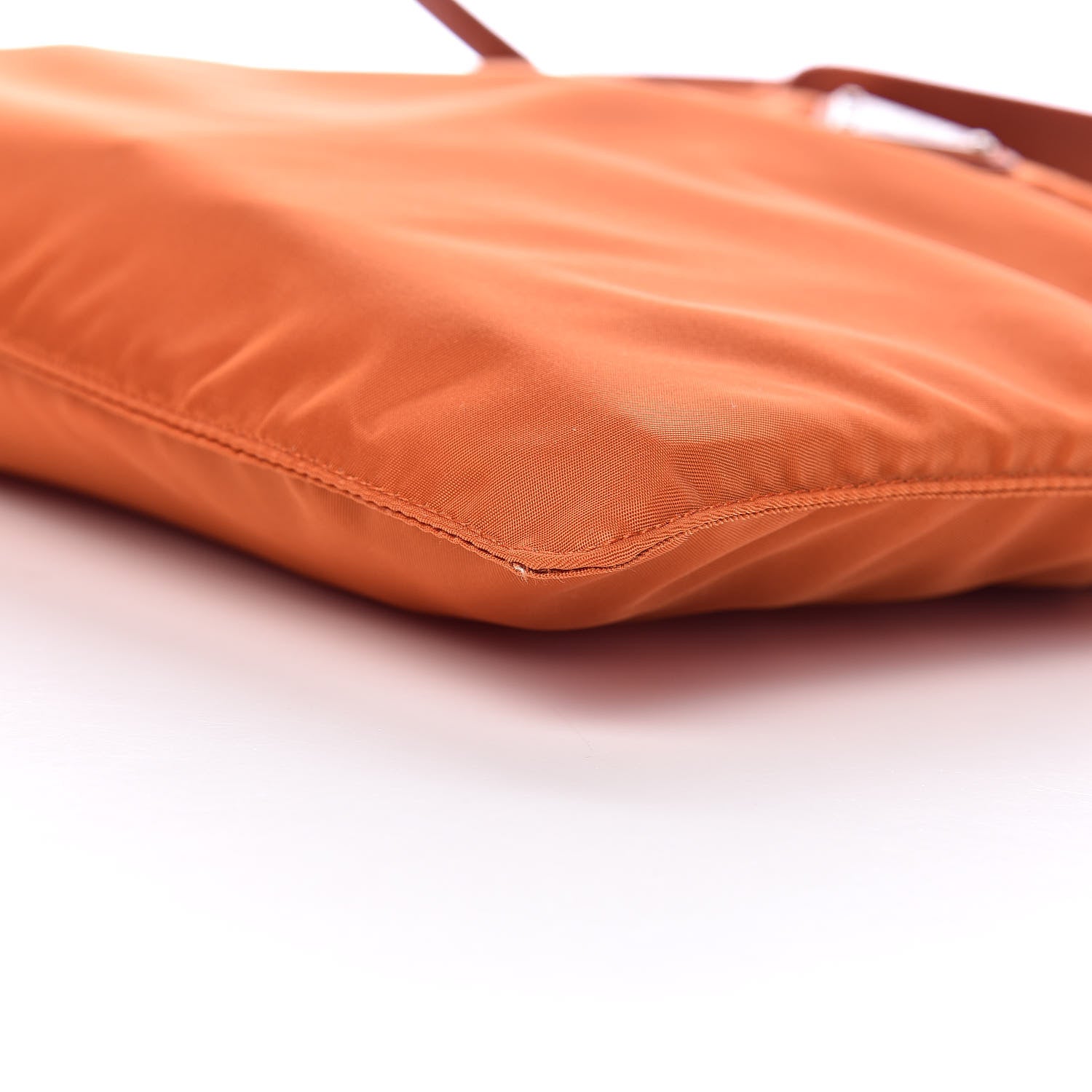 Prada Nylon Vela Flat Messenger Bag Papaya 9 of 10