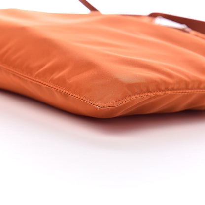 Prada Nylon Vela Flat Messenger Bag Papaya 9 of 10