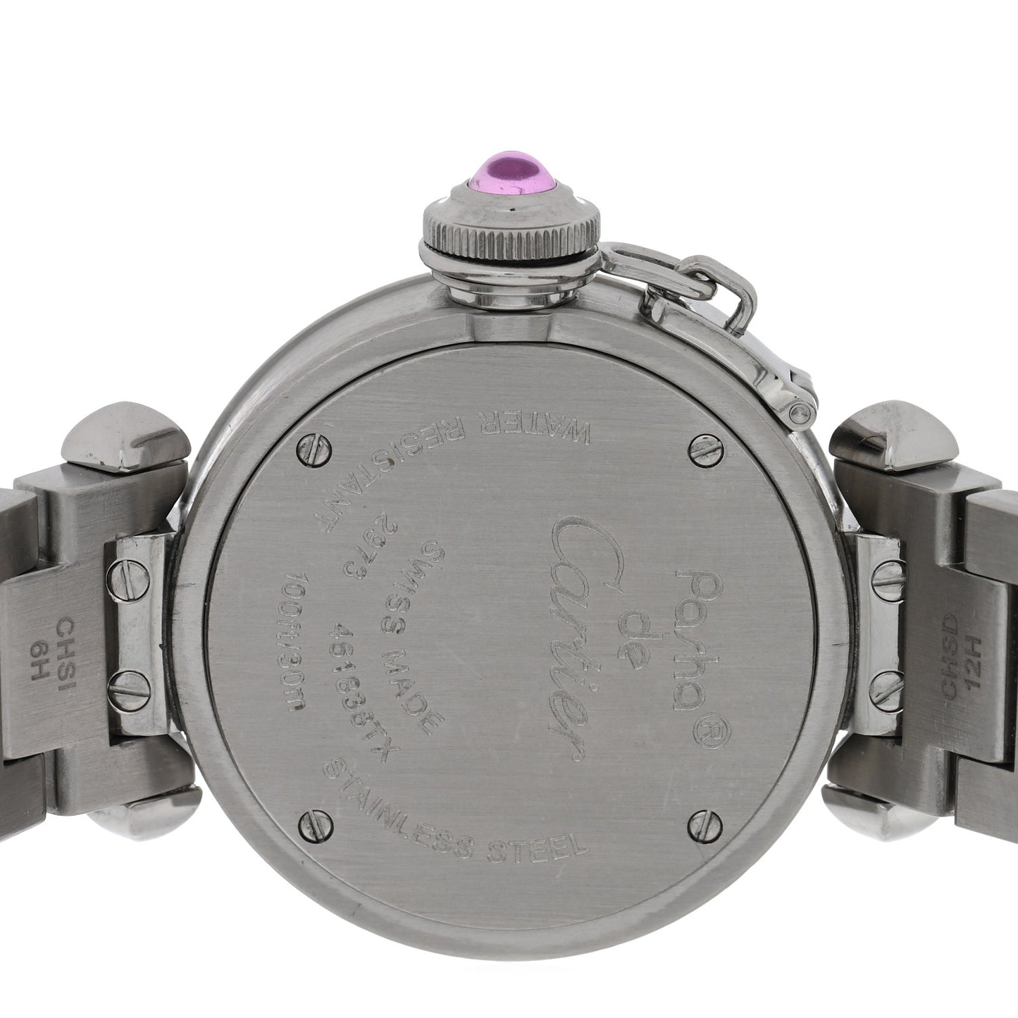 Stainless Steel 27mm Miss Pasha Quartz Watch Pink
