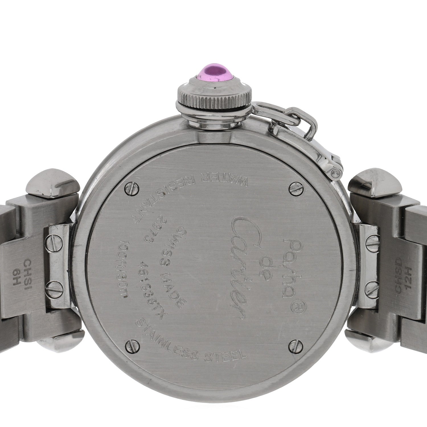 Cartier Stainless Steel 27mm Miss Pasha Quartz Watch Pink 4 of 4