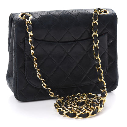 Chanel Lambskin Quilted Mini Square Flap Bag Black 3 of 11