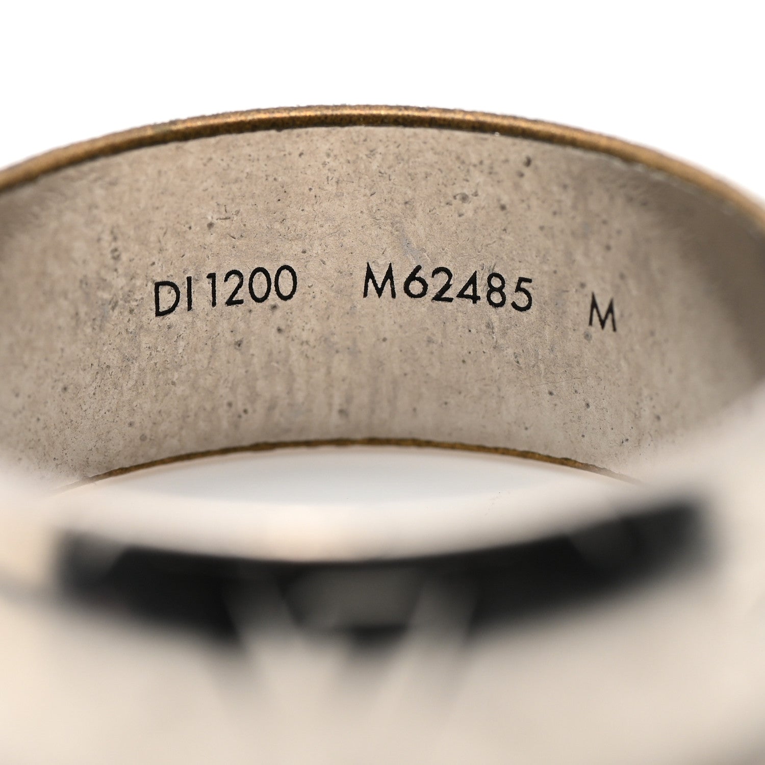 Louis Vuitton Zamac Palladium Monogram Ring M 60 9 Silver 4 of 6