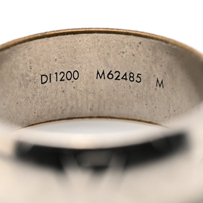 Louis Vuitton Zamac Palladium Monogram Ring M 60 9 Silver 4 of 6