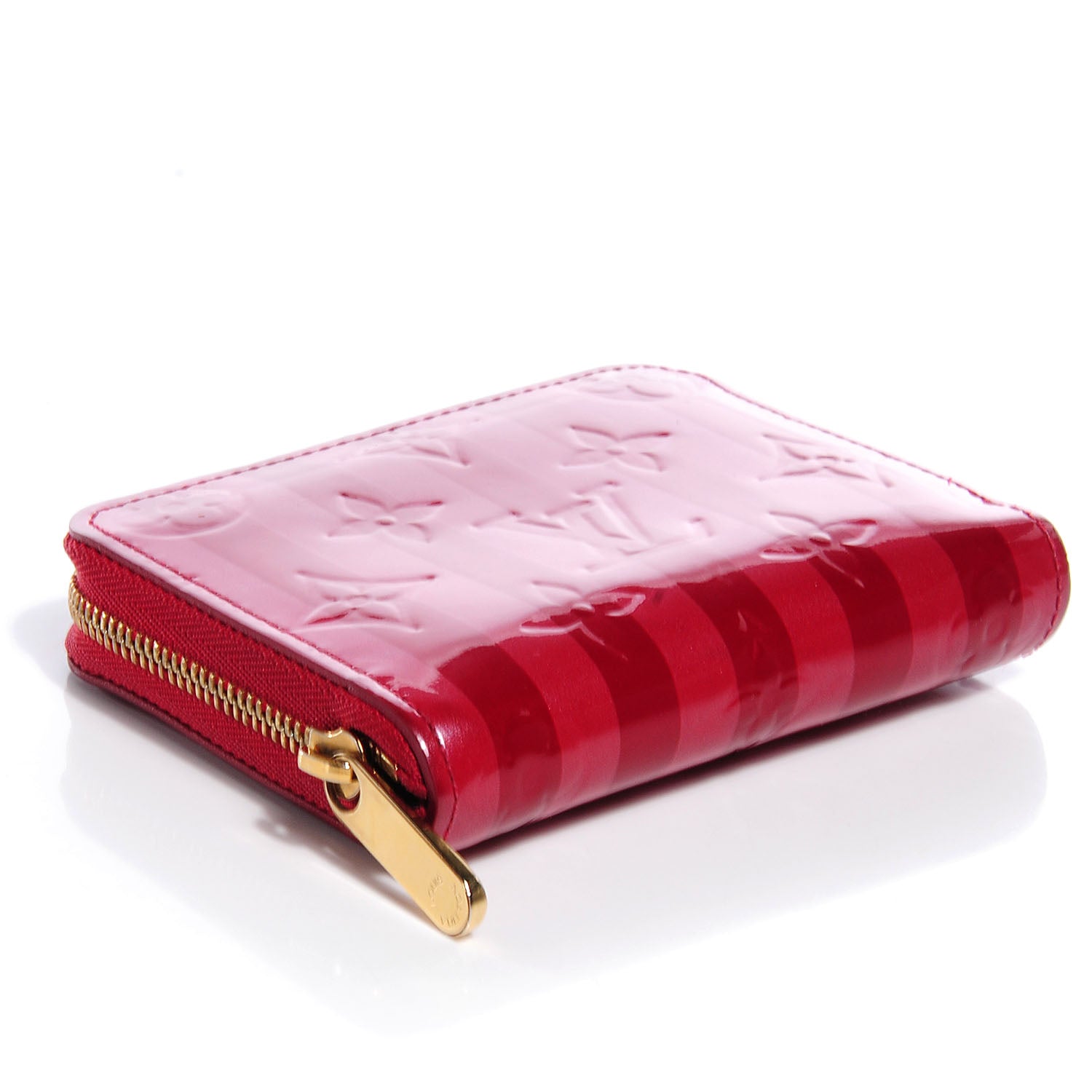 Louis Vuitton Vernis Rayures Zippy Coin Purse Pomme D'Amour 4 of 8