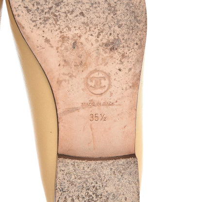 Chanel Lambskin Cap Toe Ballerina Flats 35.5 Beige Black 8 of 11
