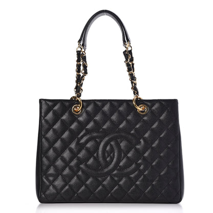 Chanel Caviar Quilted Grand Shopping Tote GST Black 1 of 8
