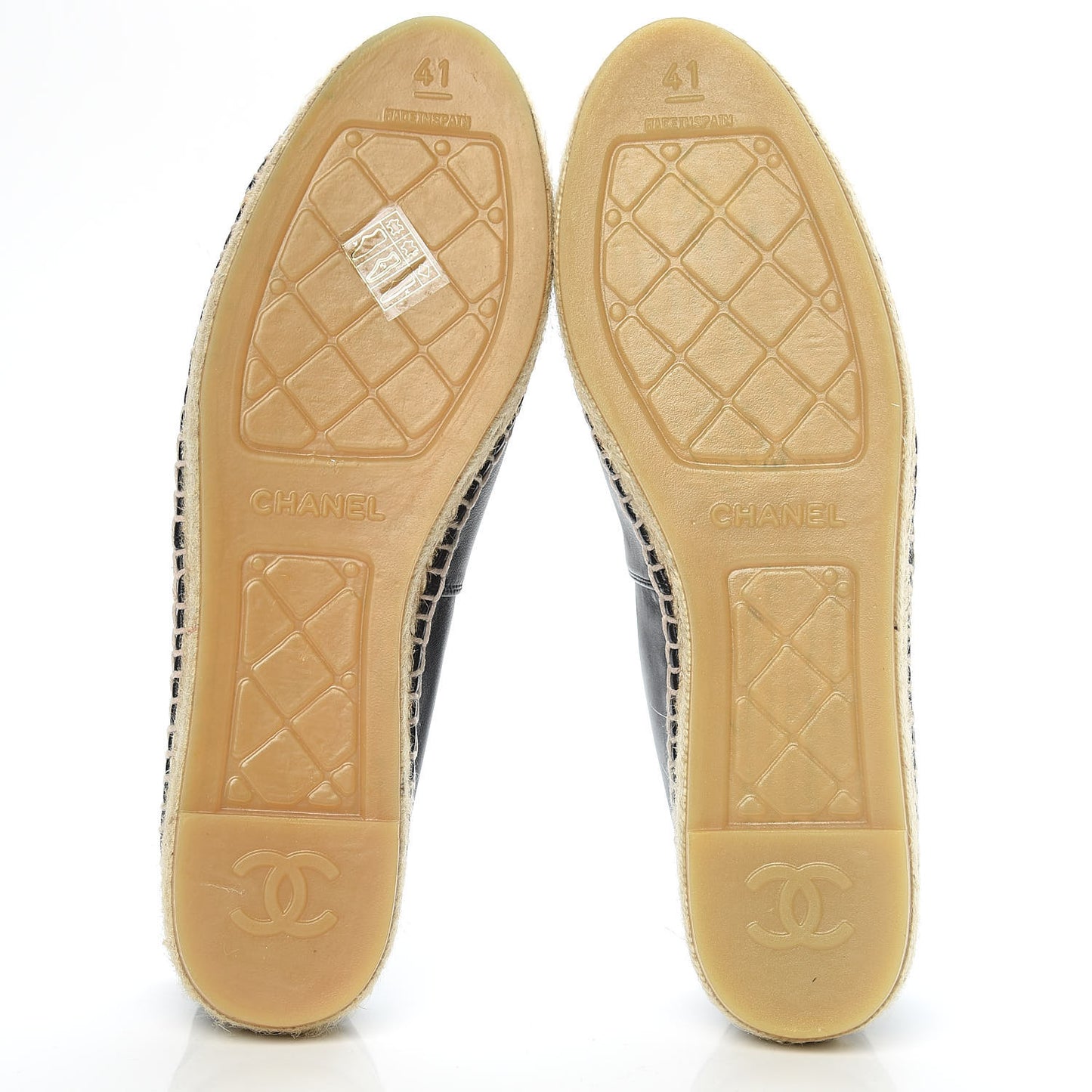 Lambskin CC Espadrilles 41 Black