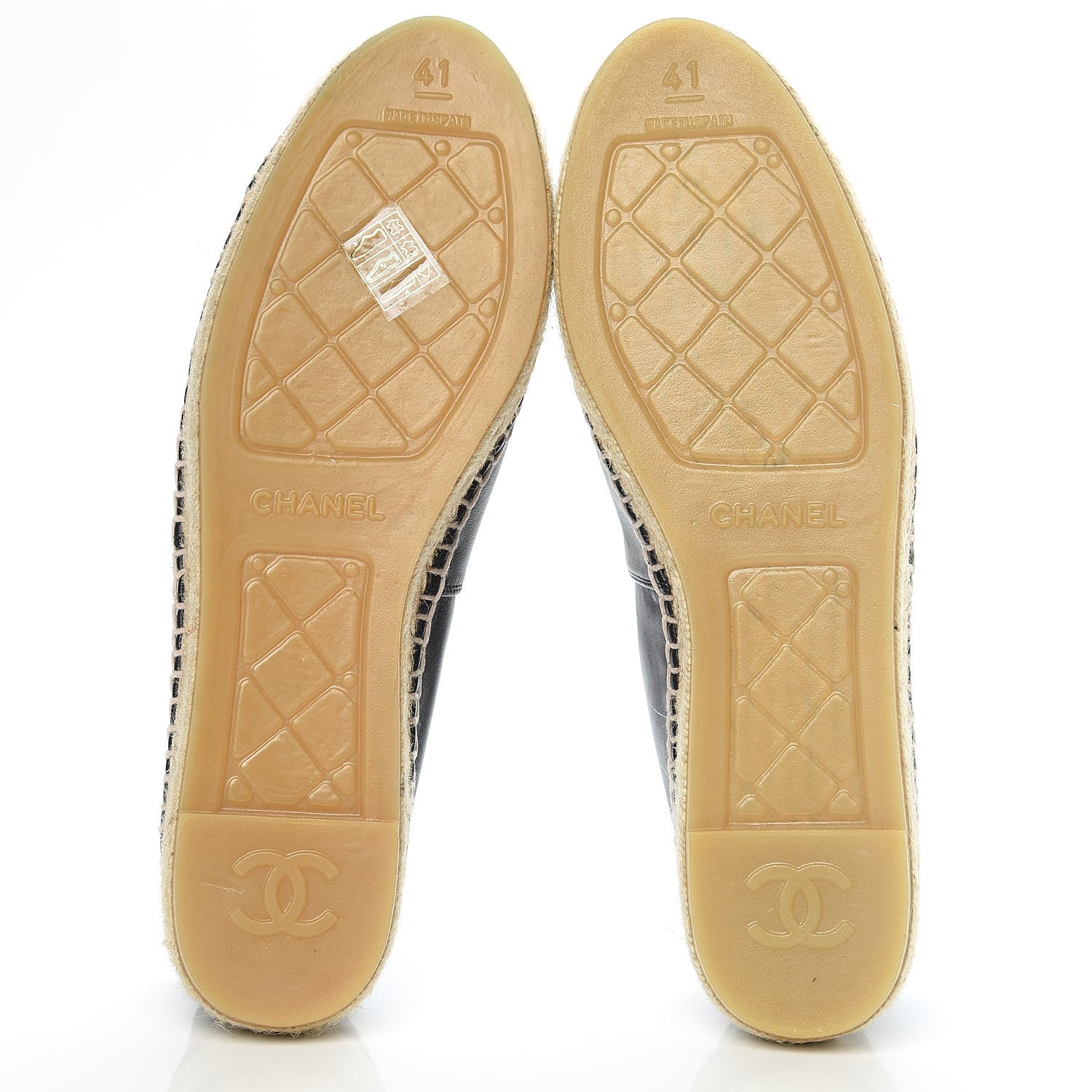 Chanel Lambskin CC Espadrilles 41 Black 5 of 10