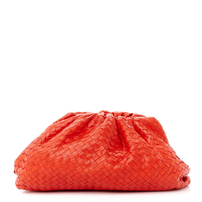 Bottega Veneta Nappa Maxi Intrecciato The Pouch Oversized Clutch Orange 1 of 10