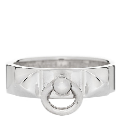 Hermes Sterling Silver PM Collier De Chien Ring 50 5.25 1 of 5