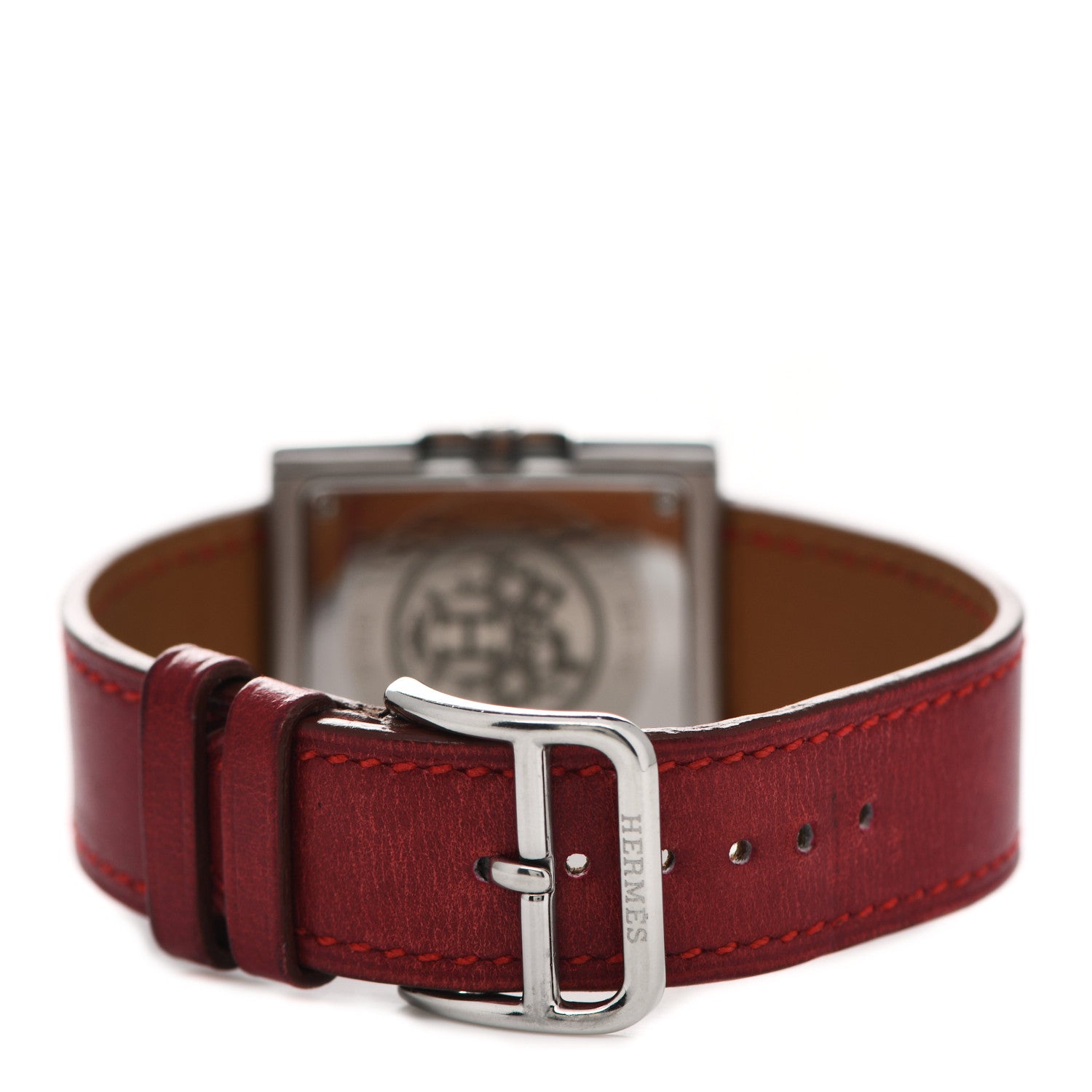 Hermes Stainless Steel Swift 26mm Belt Quartz Watch Rouge H 3 of 6
