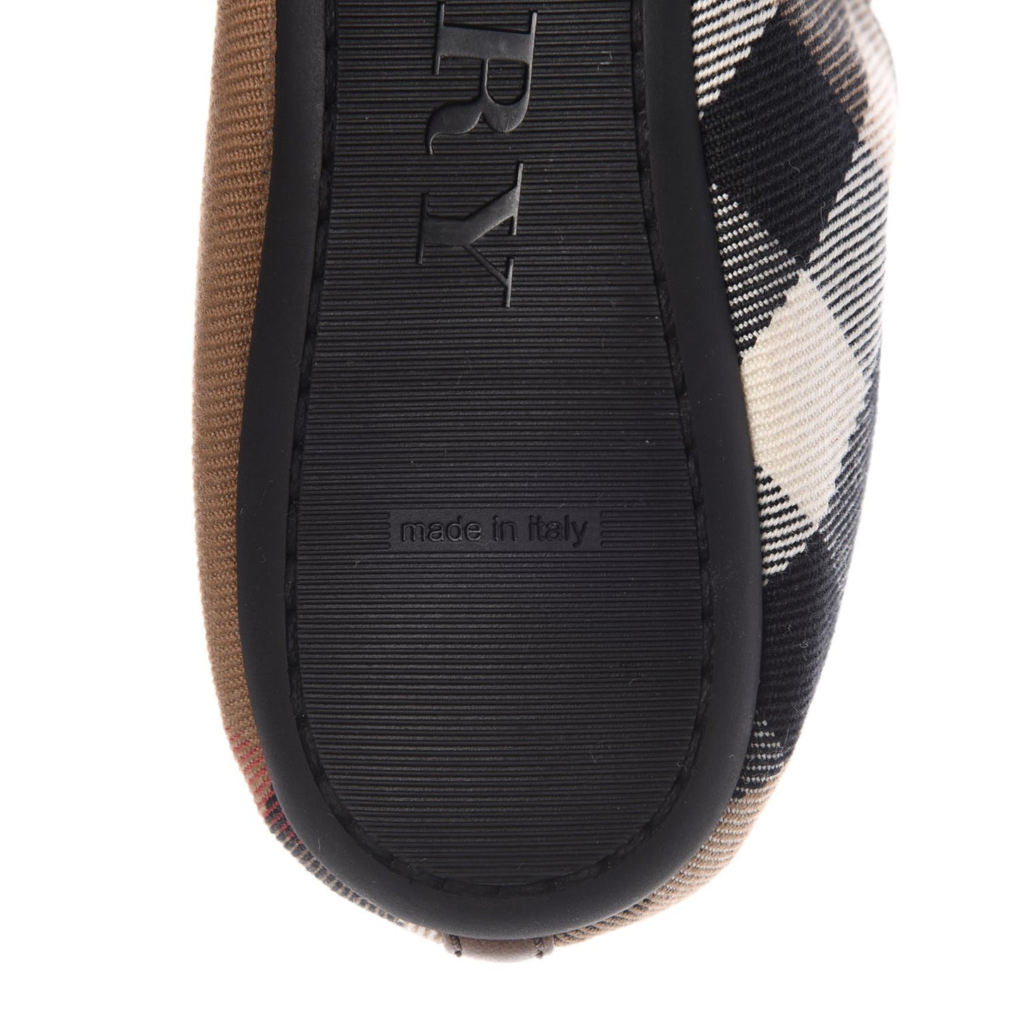 Heritage House Check Shipley Elastic Ballerina Flats 36 Brown