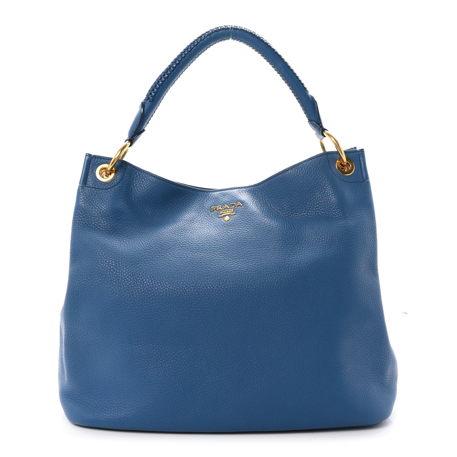 Prada Vitello Daino Hobo Cobalt 1 of 12