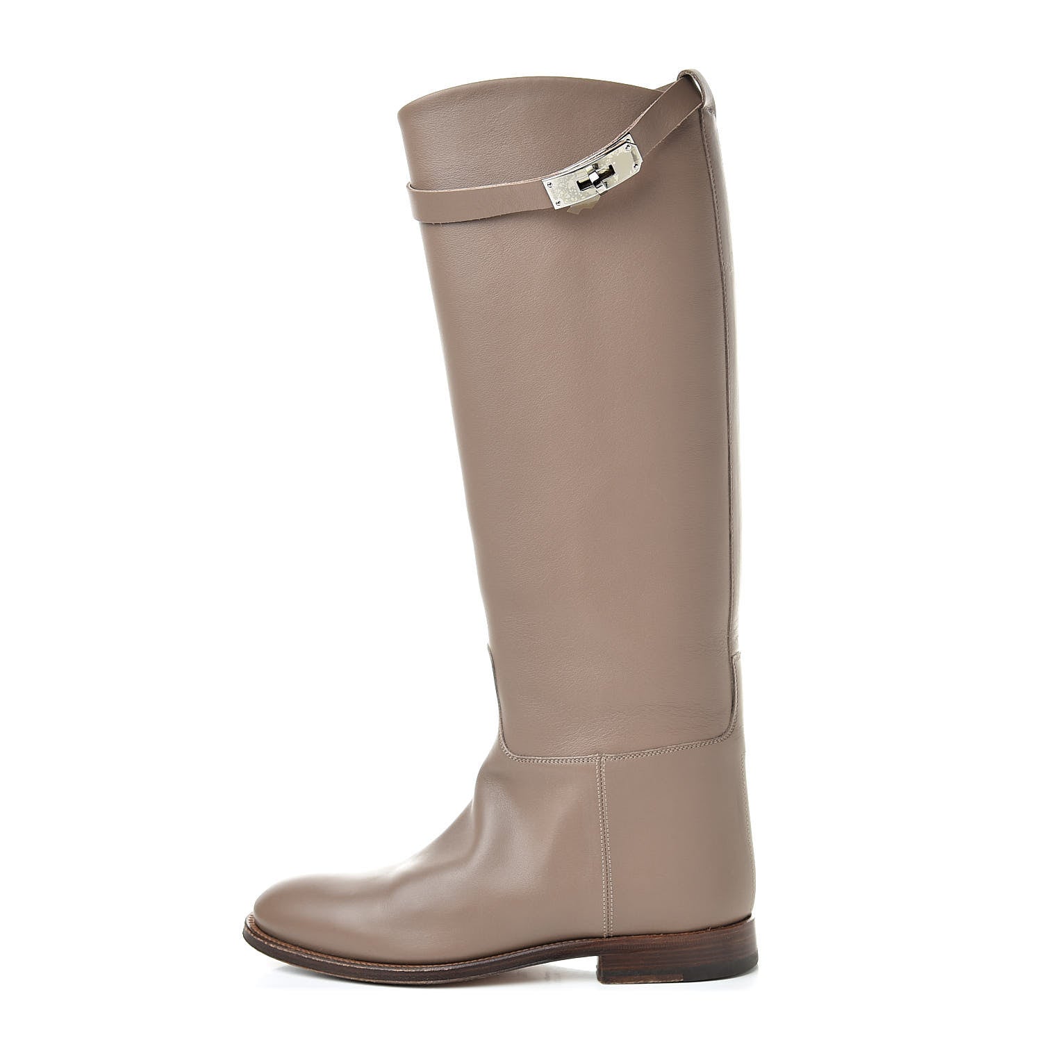 Hermes Swift Kelly Jumping Boots 36 Etoupe 1 of 13