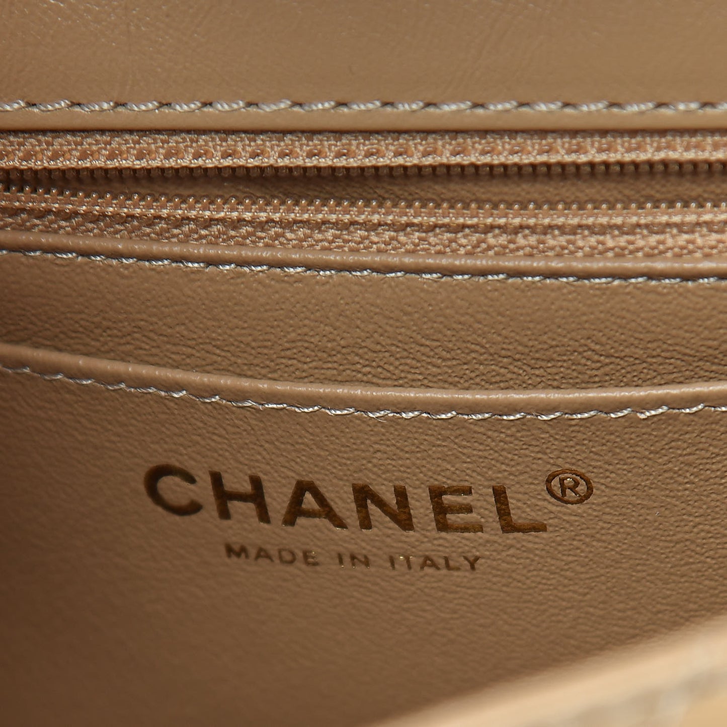 Aged Calfskin Quilted 2.55 Reissue Mini Flap Beige