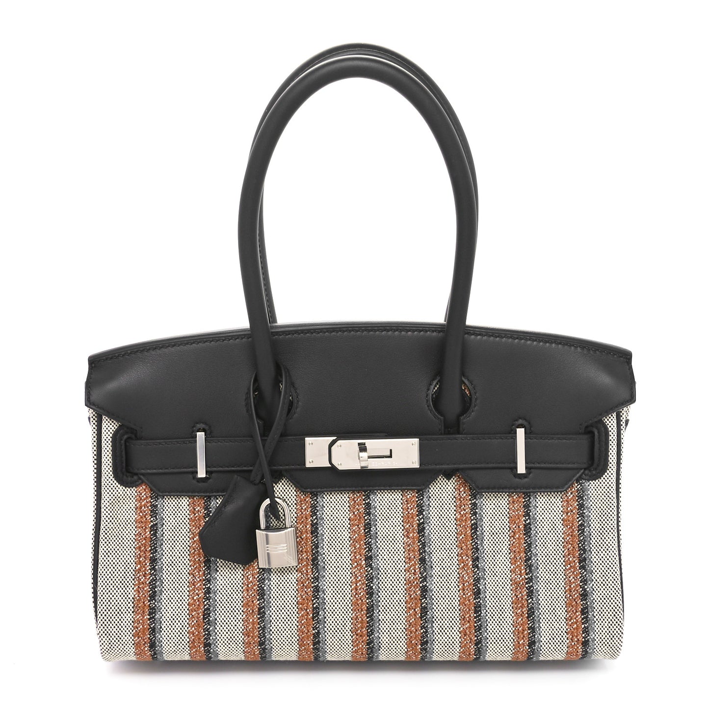 Toile Swift Broderie Shoulder Birkin Light 29 Black Bleu Zanzibar