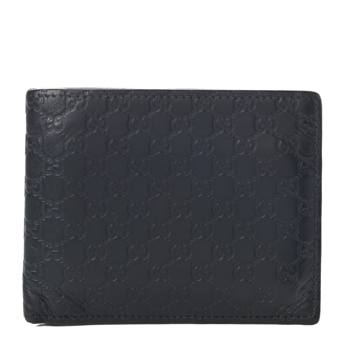 Microguccissima Bi-Fold Wallet Black