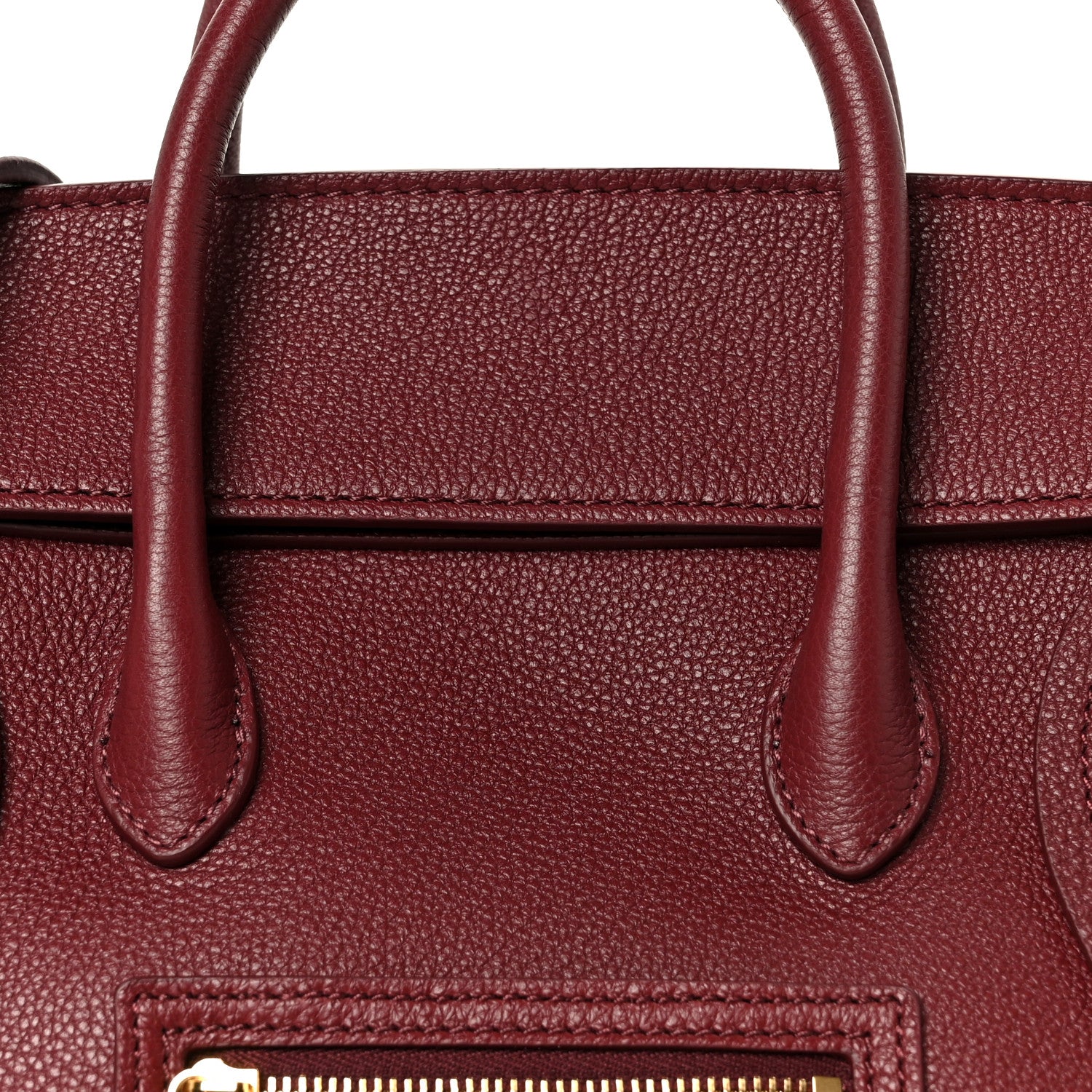 Celine Grained Calfskin Little New Luggage Syrah 8 of 10