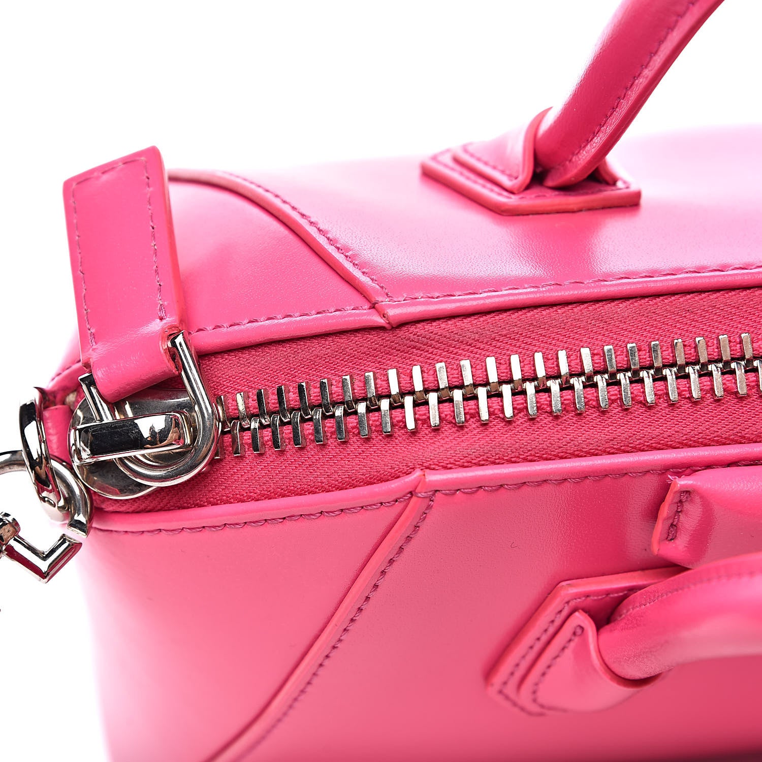 Givenchy Shiny Lord Calfskin Mini Antigona Shocking Pink 11 of 12