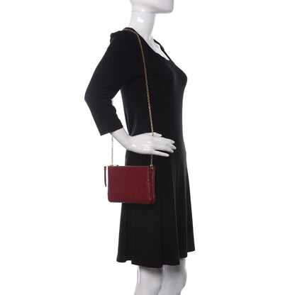 Louis Vuitton Empreinte Double Zip Pochette Cherry Berry 2 of 10
