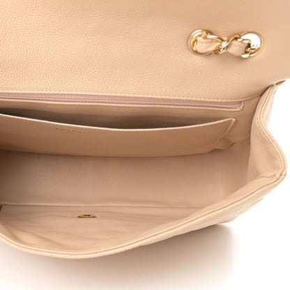 Chanel Caviar Quilted Jumbo Single Flap Beige Clair 5 of 12