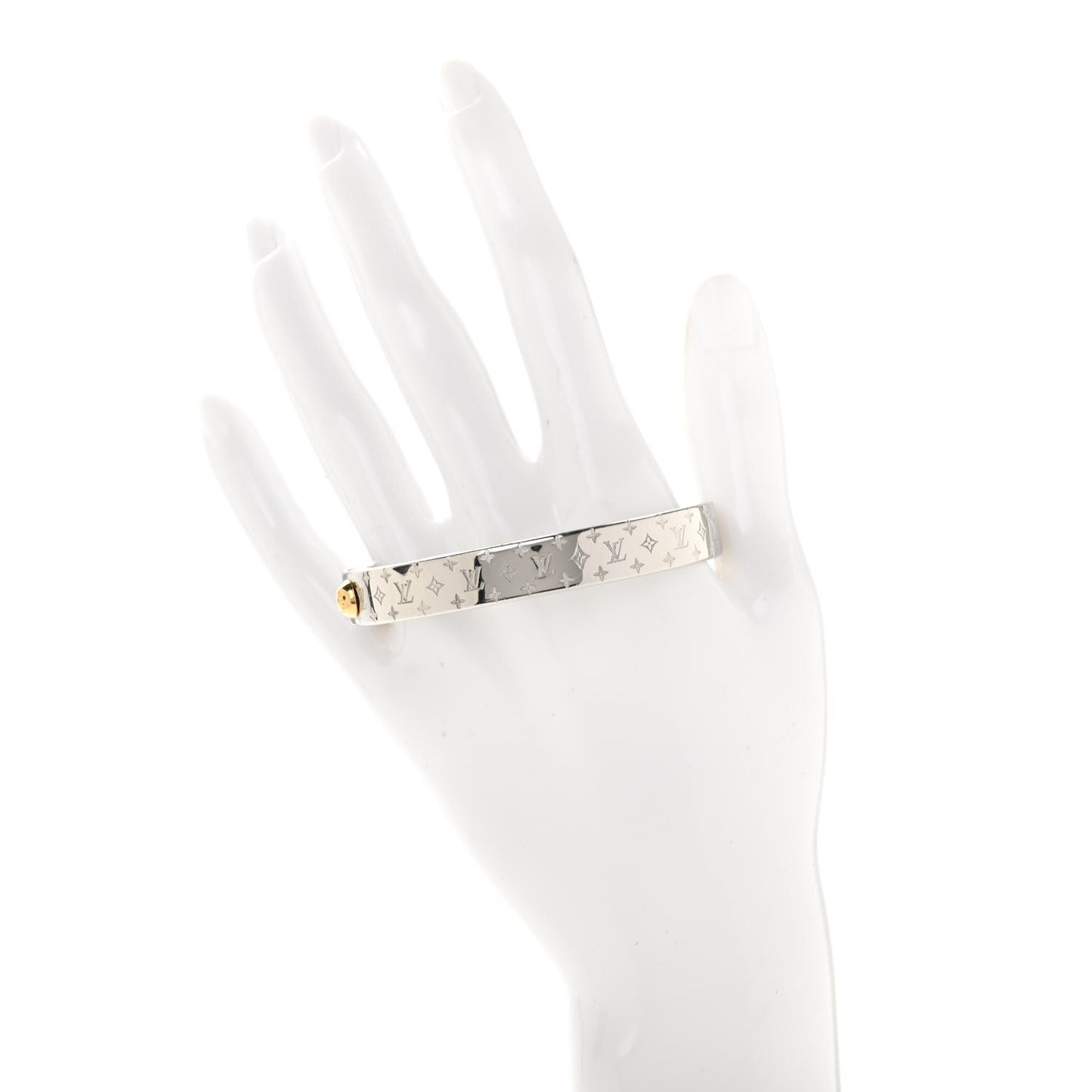 Palladium Monogram Nanogram Cuff S Silver
