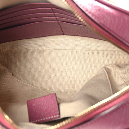 Gucci Monogram Textured Calfskin Mini Bree Messenger Bag Beige Ebony Peonia Flower 5 of 9