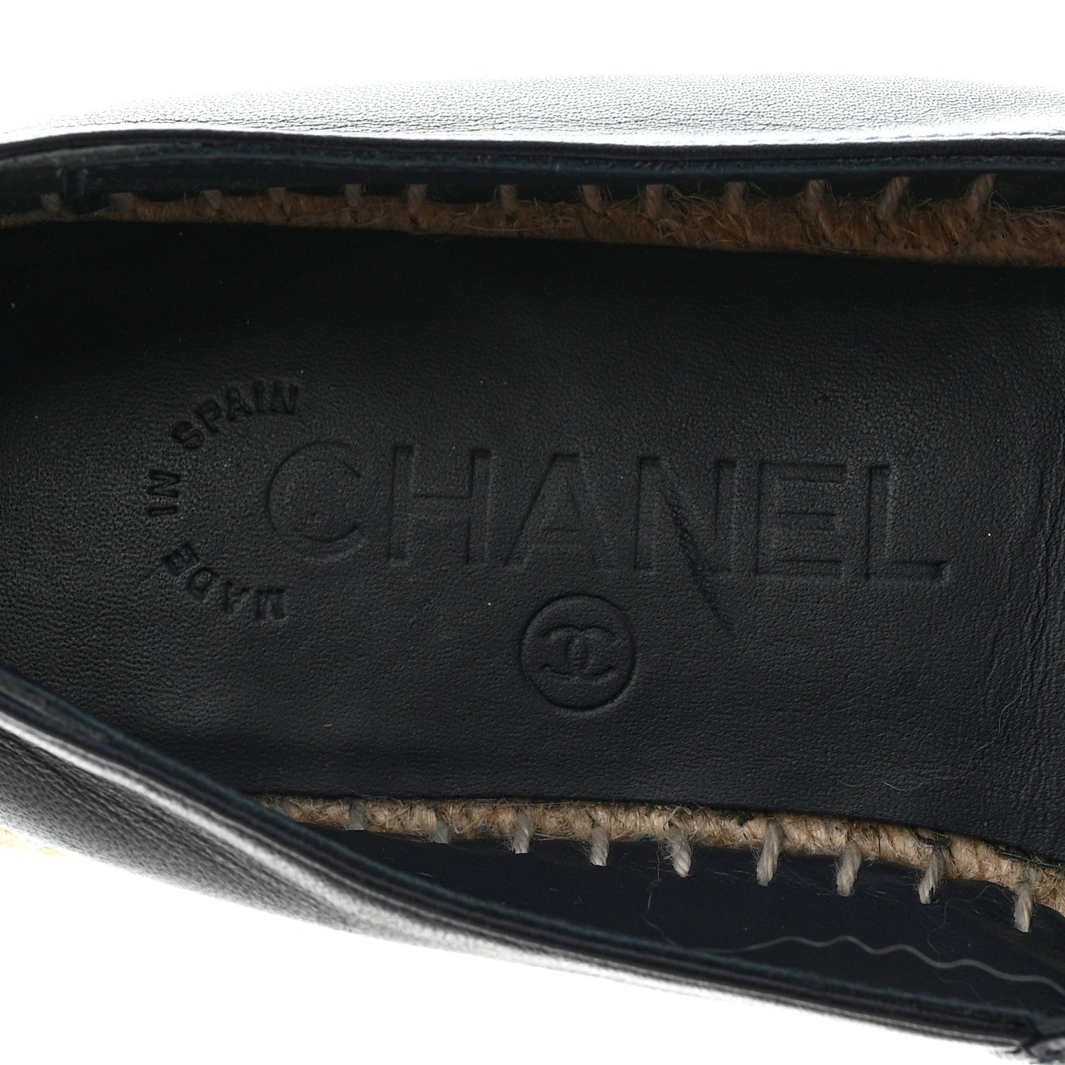 Chanel Lambskin CC Espadrilles 35 Navy Blue Dark Grey 6 of 8