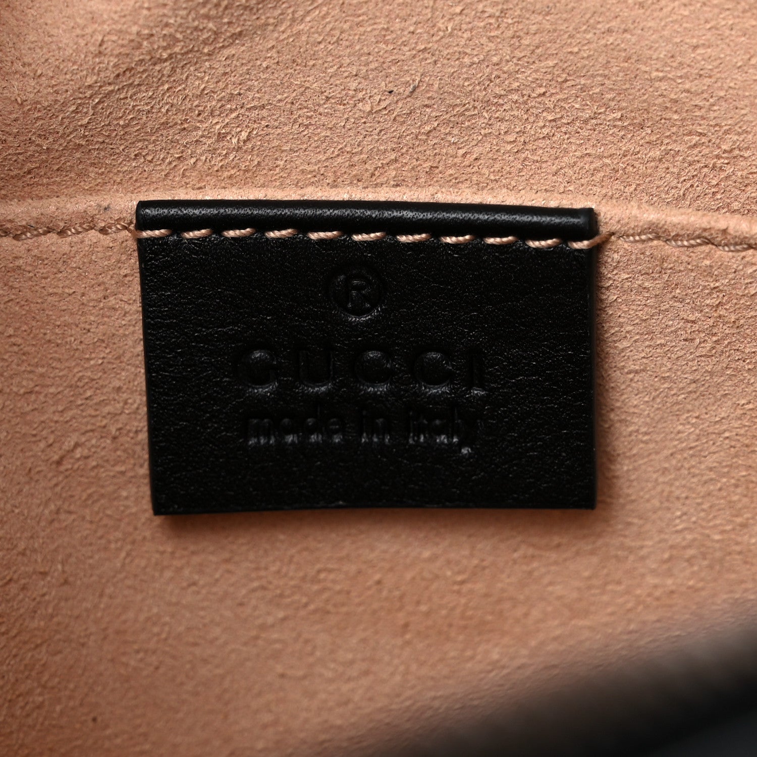 Gucci Calfskin Matelasse GG Marmont Belt Bag 85 34 Black 6 of 11