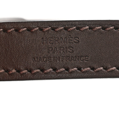 Hermes Coated Canvas On-the-Go Dog Pouch Kaki Feu 7 of 8