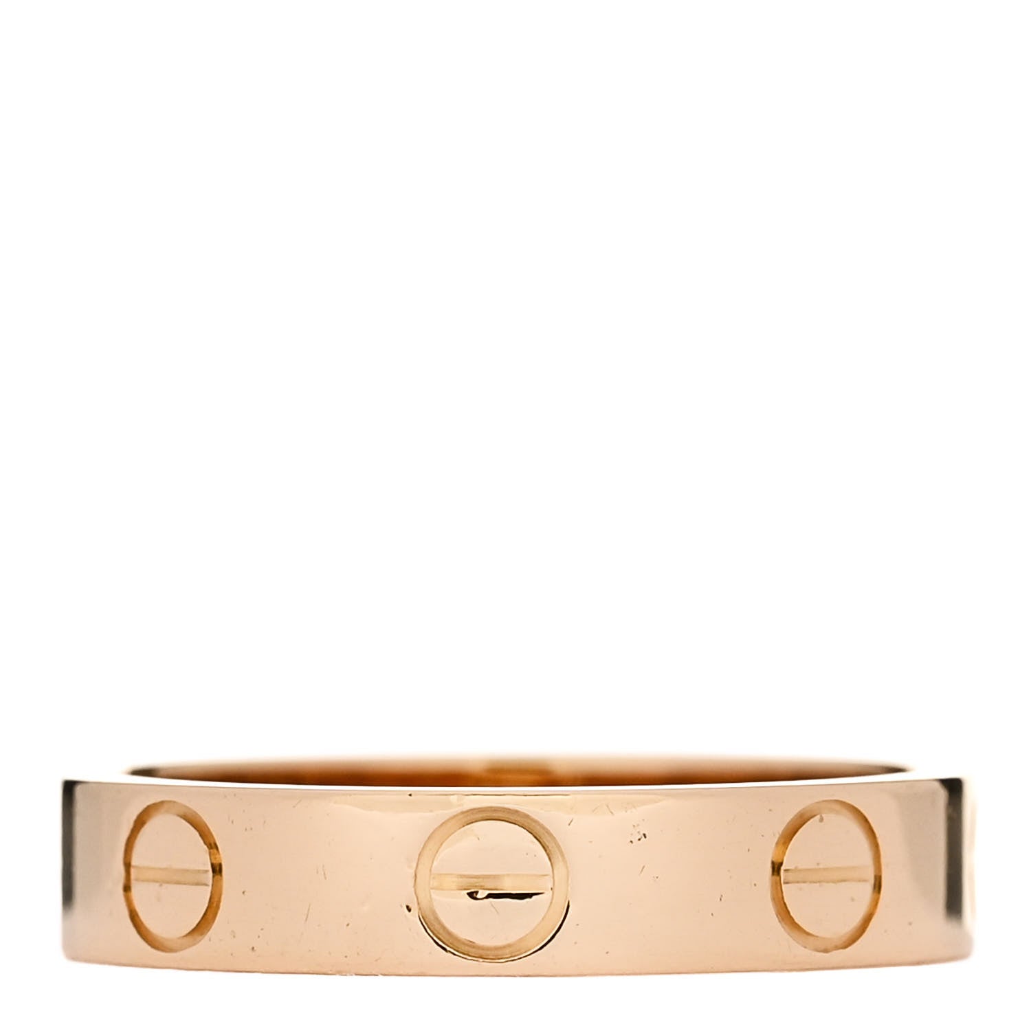 Cartier 18K Yellow Gold 3.5mm LOVE Wedding Band Ring 48 4.5 3 of 5