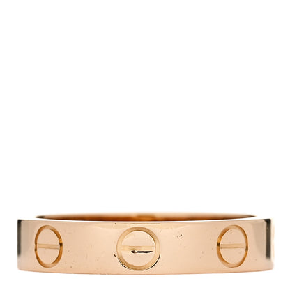 Cartier 18K Yellow Gold 3.5mm LOVE Wedding Band Ring 48 4.5 3 of 5