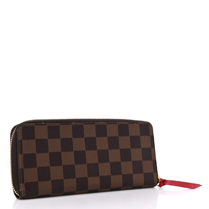 Louis Vuitton Damier Ebene Clemence Wallet Cherry 3 of 11