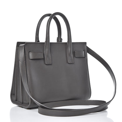 Saint Laurent Calfskin Nano Sac De Jour Fog 3 of 14
