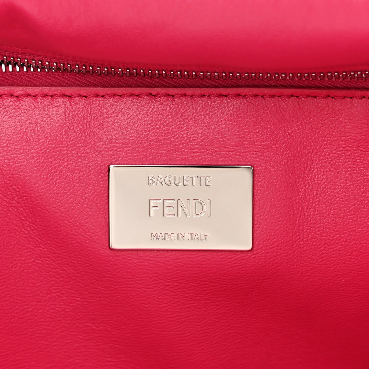 Shearling Shiny Nappa Baguette Rosa Fluo