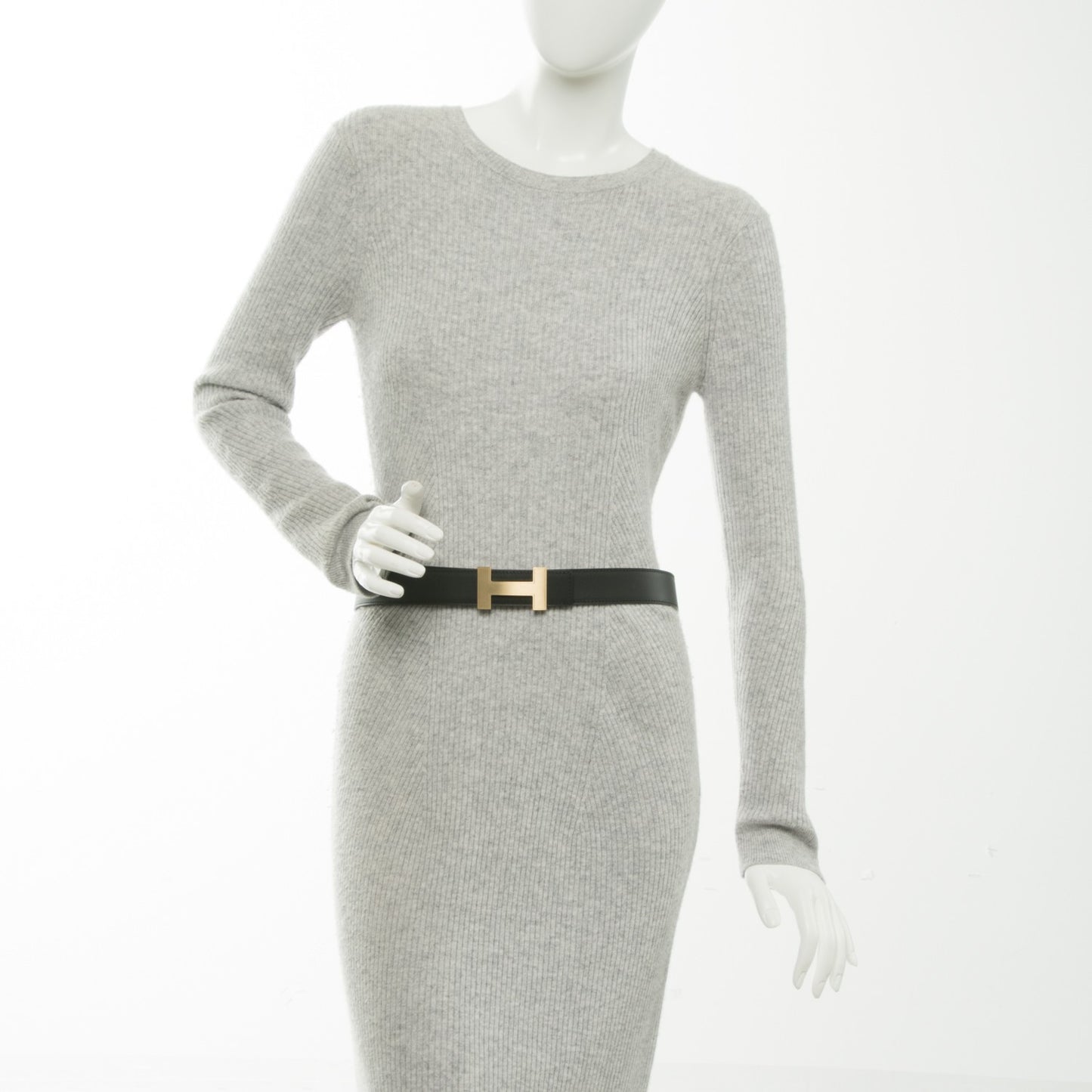 Barenia Chamonix 32mm Quizz H Belt 85 Fauve Black