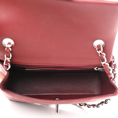 Chanel Lambskin Quilted Mini Rectangular Flap Burgundy 5 of 11